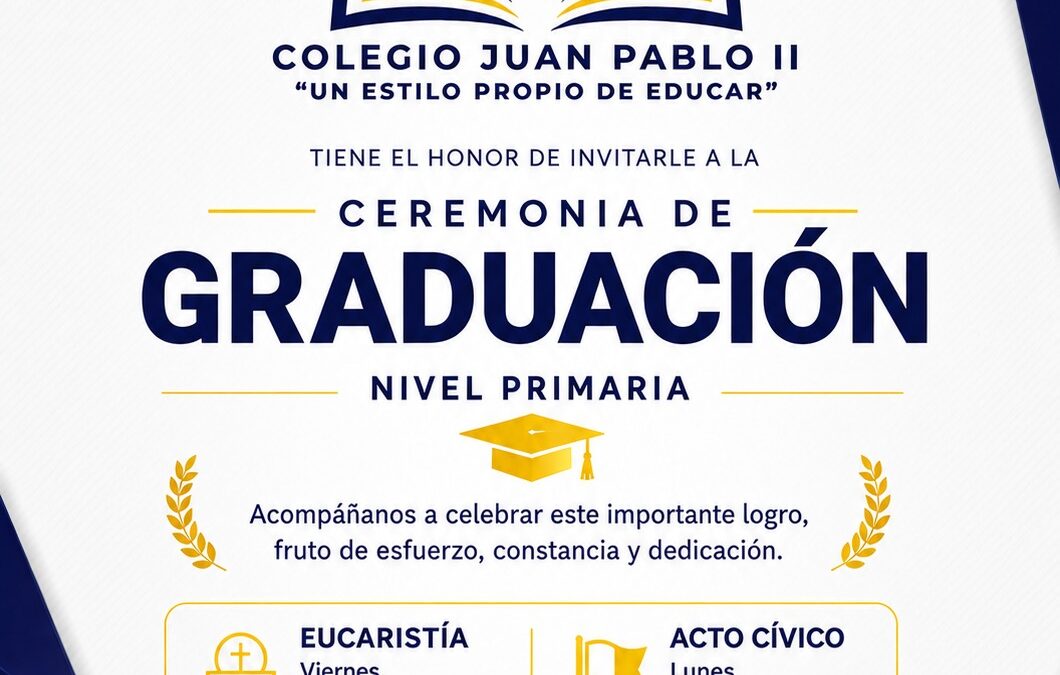 Invitación al Evento de Graduación de Primaria 2026