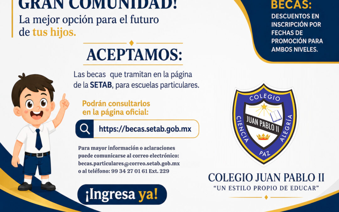 Convocatoria de Becas de escuelas particulares