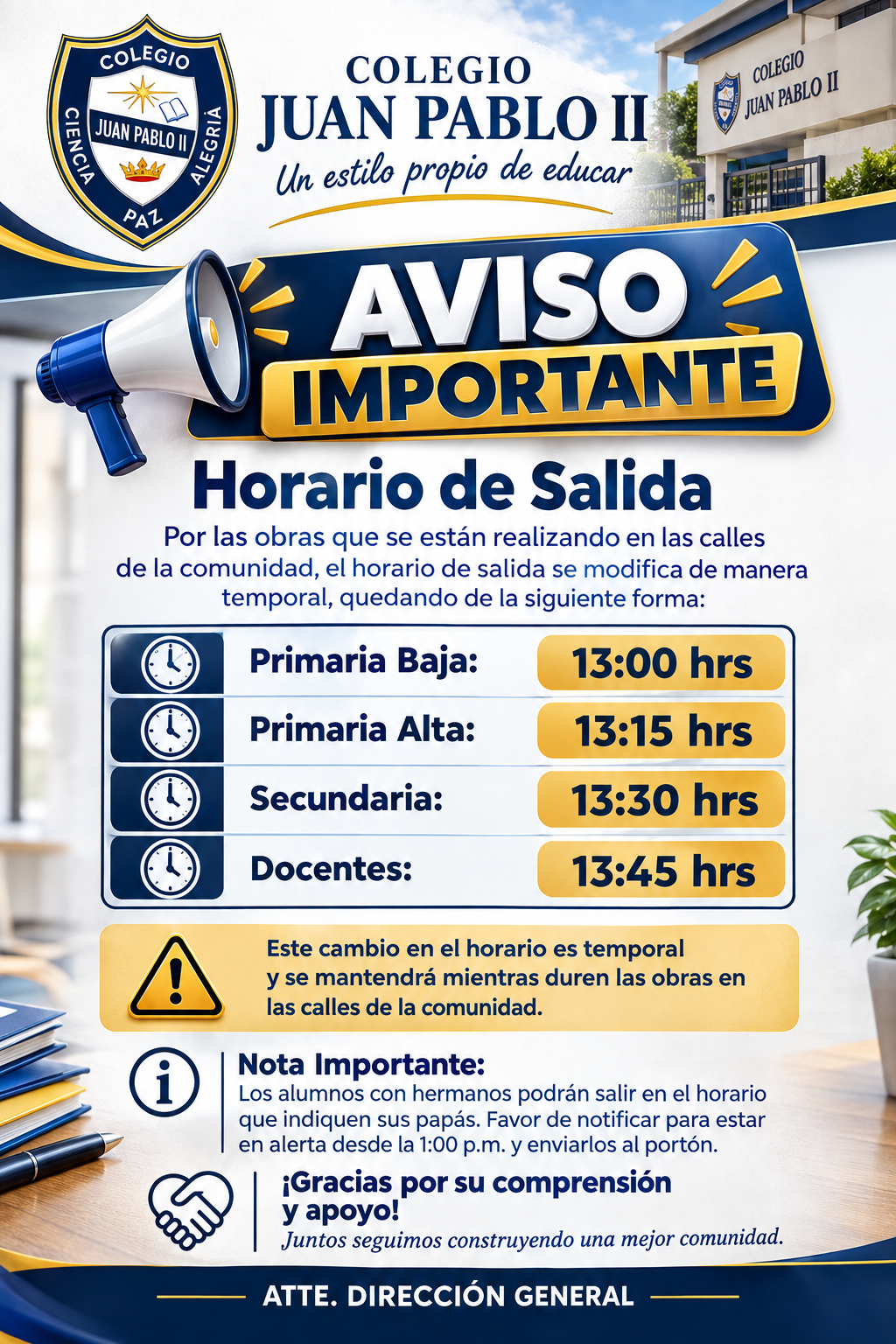 Aviso Importante_ Horario de Salida